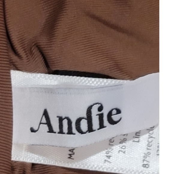 Andie The Scala Top Bikini Separate Color Espresso Brown Style AT169 Size Small - Picture 4 of 11